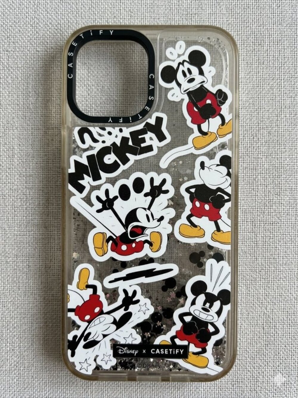 4 for $12 CASETiFY x Disney Mickey Mouse Glitter iPhone 12 Pro Max Case